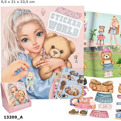 Zestaw z naklejkami Team Teddy Top Model 13209A - tantis.pl