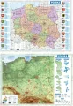 Mapa Polski A2 dwustronna fizyczno-administracyjna - tantis.pl
