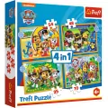Wakacyjny Psi Patrol. Puzzle 4w1 - tantis.pl