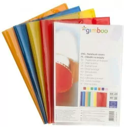 Okładka na zeszyt A4 GIMBOO krystaliczna żółta 25 sztuk