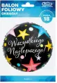 Balon foliowy. Wszystkiego Najlepszego, 18" - tantis.pl