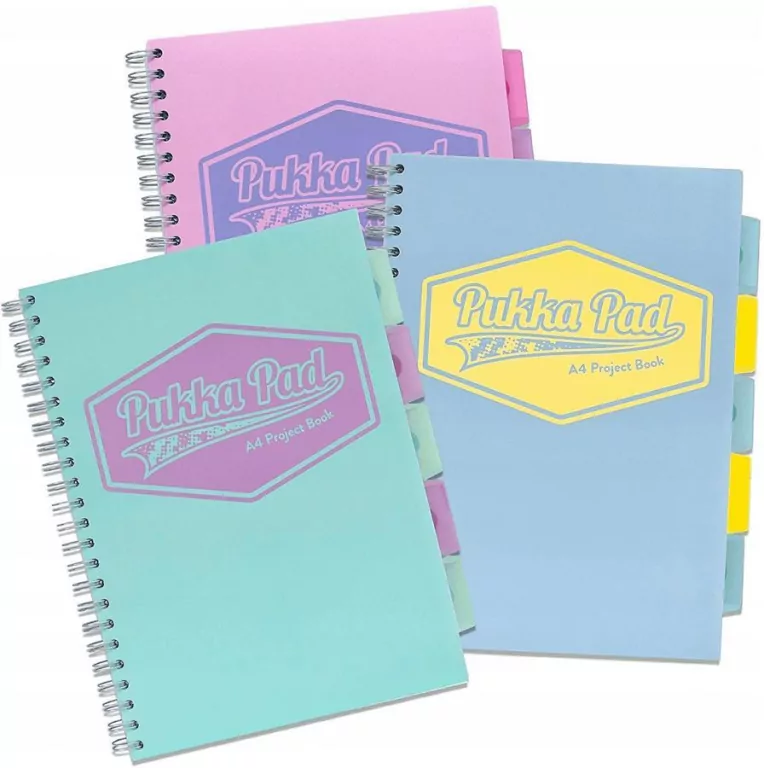 Kołozeszyt Pukka Pad A4. Project Book Pastel różowy - tantis.pl