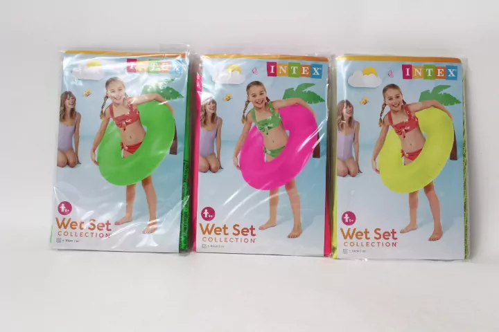 Koło do pływania 91cm. Neonowe 3 kolory mix - tantis.pl