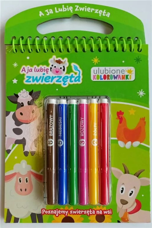 A ja lubię zwierzęta. Ulubione kolorowanki cz. 1 Poznajemy zwierzęta na wsi - tantis.pl