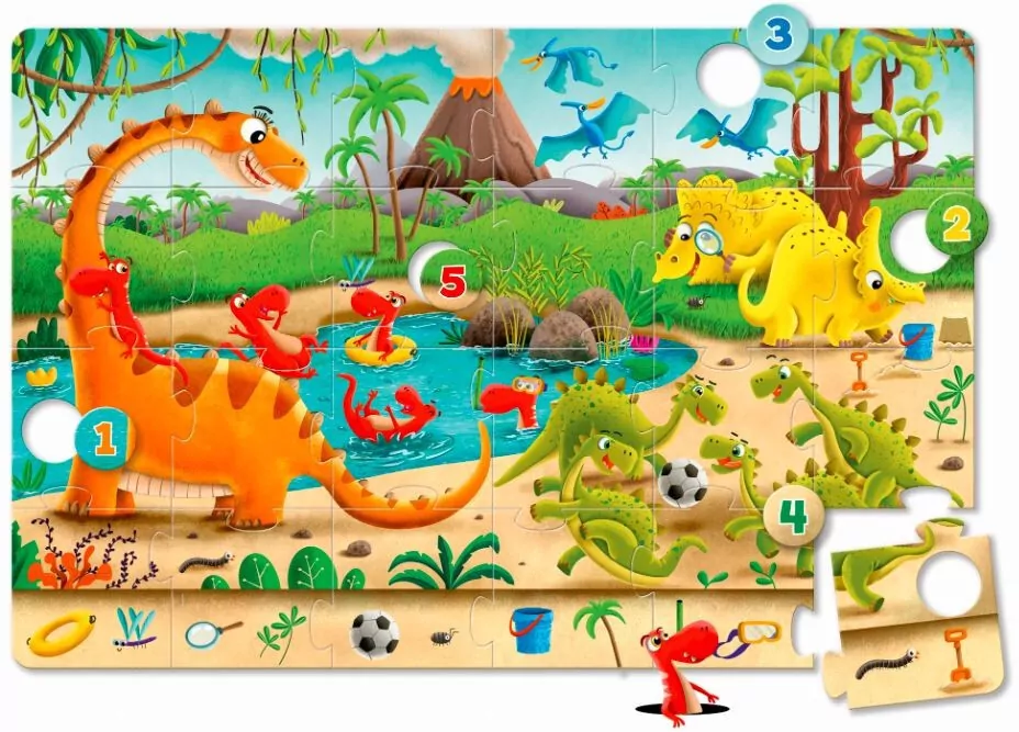 Granna. Maxi Puzzle. Dinozaury - tantis.pl