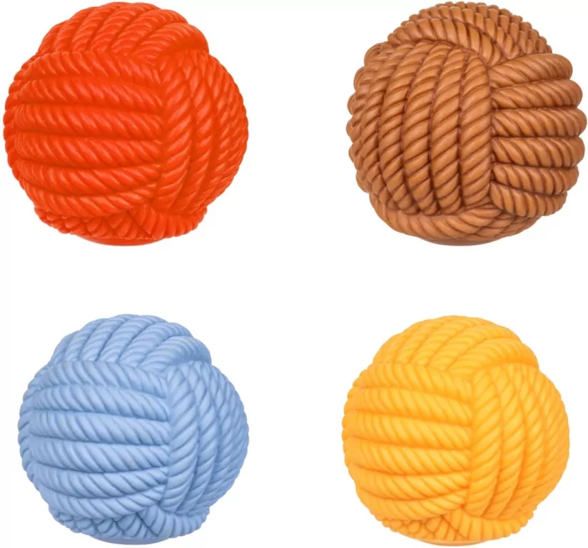 Piłka wełna piszcząca 6,5cm - tantis.pl