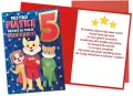 Karnet Urodziny 5 - tantis.pl