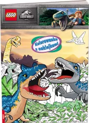 Lego jurassic world Kolorowanka z naklejkami