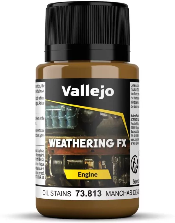 Vallejo: 73.813 - Weathering FX - Engine - Oil Stains (40 ml) - tantis.pl