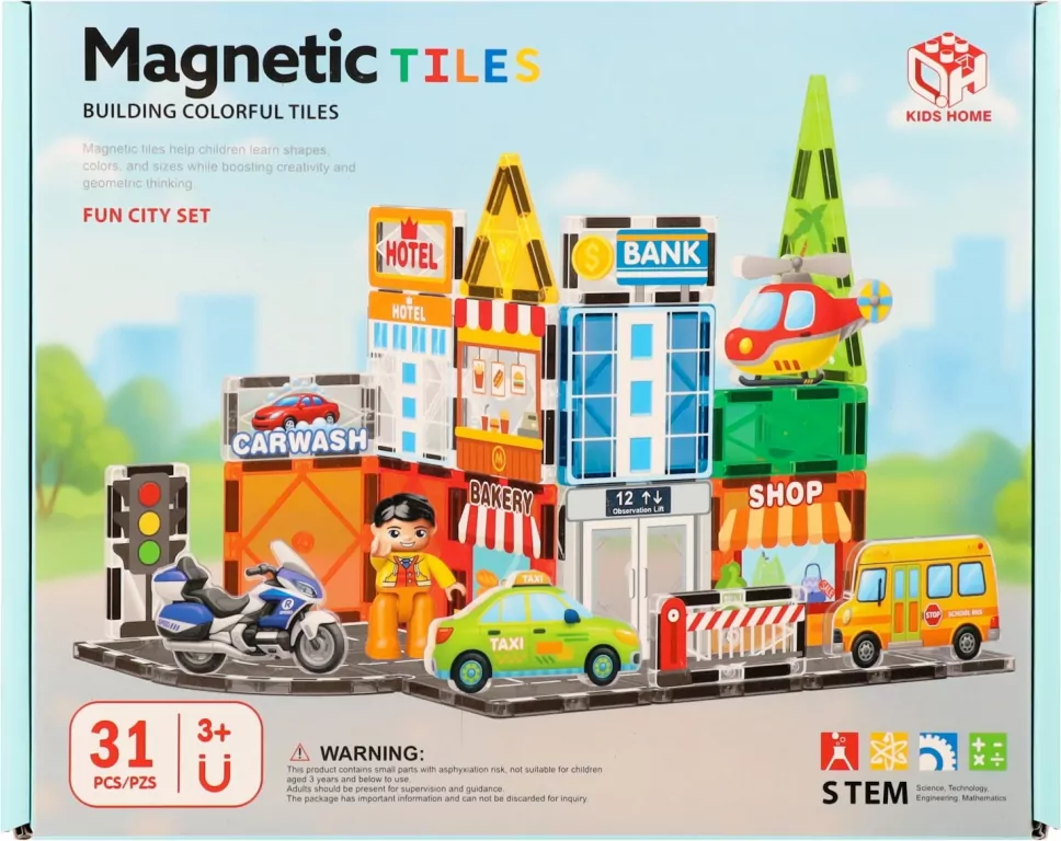 KLOCKI MAGNET CITY 31EL 25X20X6 MC PUD 12 - tantis.pl