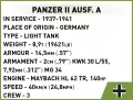 Czołg Panzer II Ausf. A Historical Collection WWII - tantis.pl