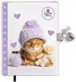 Pamiętnik z zakładką i kłódką. The sweet pets, Kot - tantis.pl
