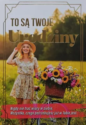 Karnet urodziny z wymiennymi cyframi JCX-235