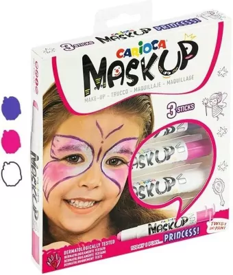 Kredki do twarzy MaskUP Princess 3kol CARIOCA
