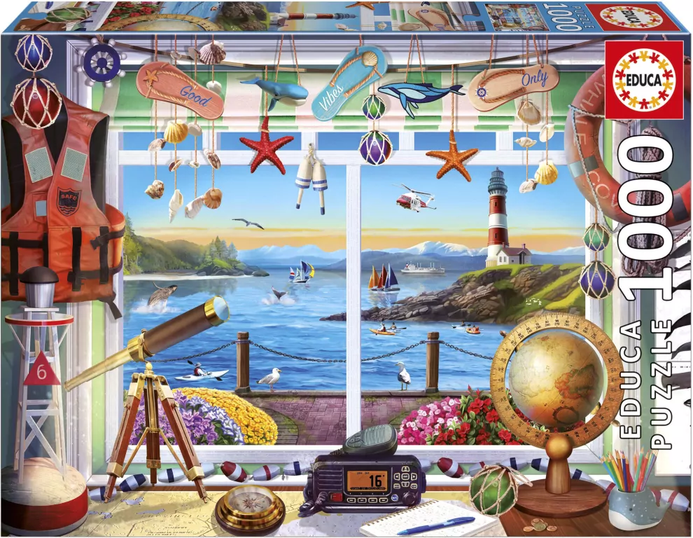 Puzzle 1000 Pokój z widokiem na morze - tantis.pl