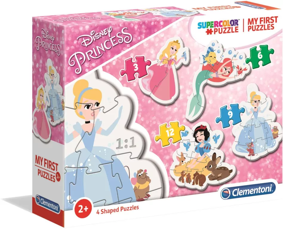 Clementoni. Moje pierwsze puzzle. Disney Princess. Księżniczki - tantis.pl