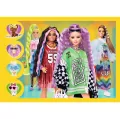 Wesoły świat Barbie . Puzzle 4w1 - tantis.pl