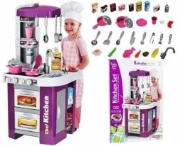 Zestaw kuchnia z akcesoriami. Zabawka. Maksik