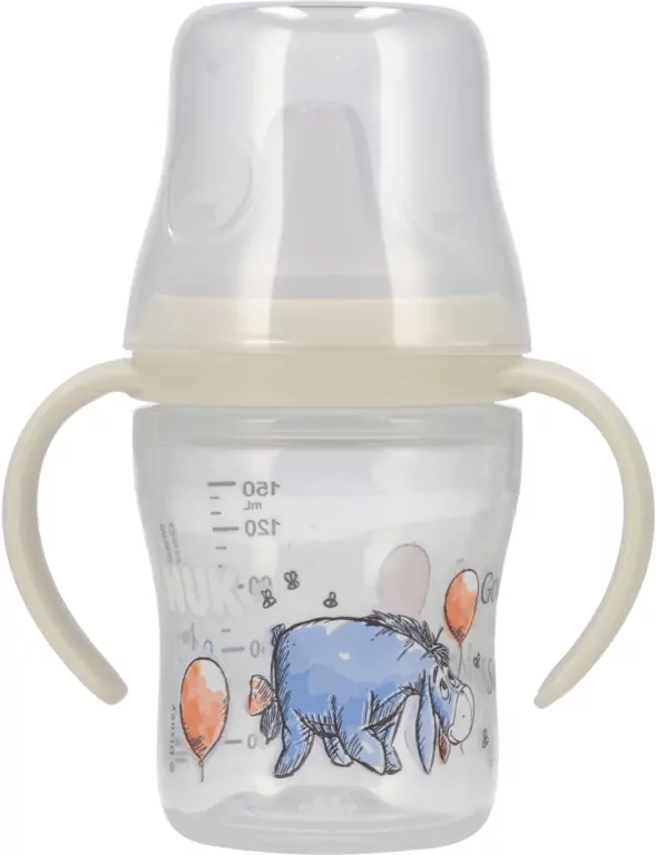NUK. Butelka do nauki picia z ustnikiem. 150 ml. Osioł - tantis.pl