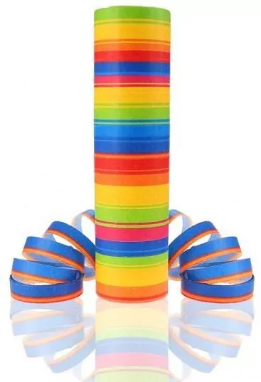 Serpentyna Tęczowe paski 4m - tantis.pl