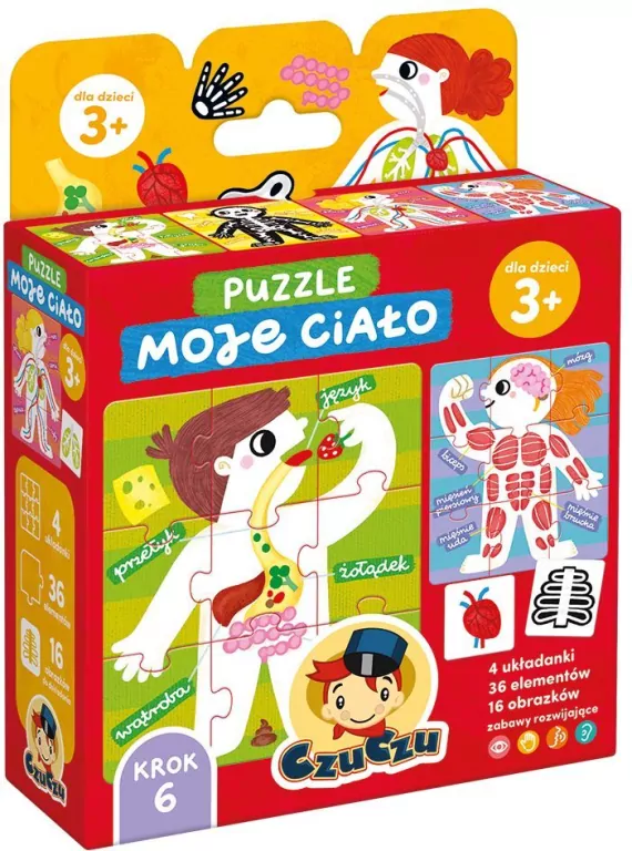 CzuCzu. Puzzle Moje ciało. 3+ - tantis.pl