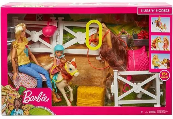 Barbie. Stadnina koni zestaw z lalkami - tantis.pl