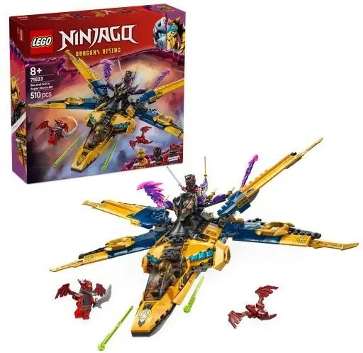 LEGO® Ras i burzowy superodrzutowiec Arina 71833 - tantis.pl