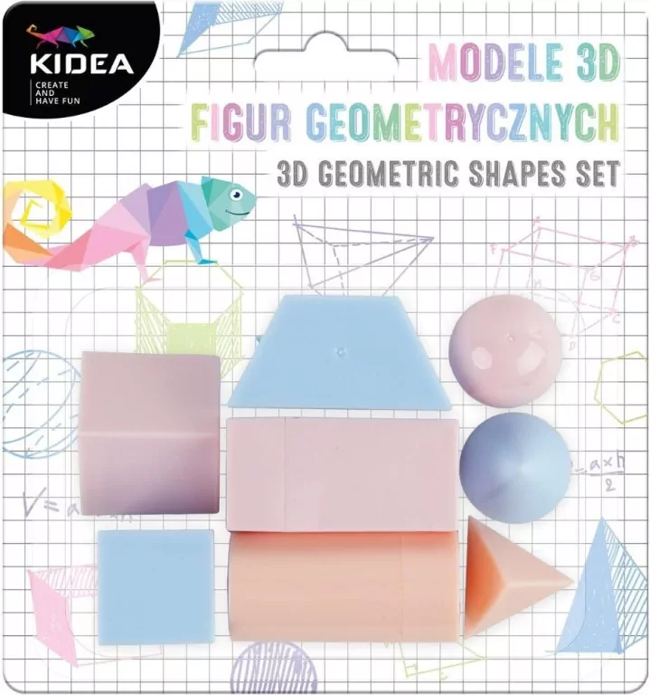 Modele 3D figur geometrycznych A KIDEA - tantis.pl