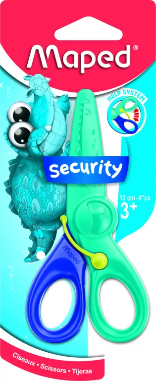 Nożyczki 12cm. Kidipulse. Mix - tantis.pl