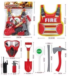 Zestaw strażaka z kamizelką