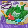 Kinetic Sand. Piasek z foremkami zielony - tantis.pl