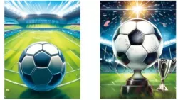 Torebka prezentowa L Piłka nożna. 1 sztuka