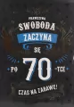 Karnet B6 Urodziny 70 - tantis.pl