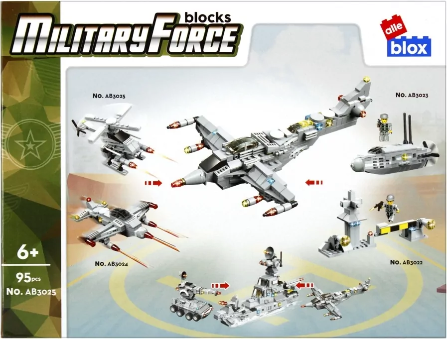 Klocki konstrukcyjne Wojsko ALLEBOX - tantis.pl