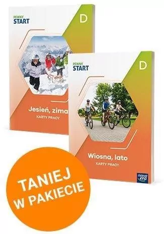 Pewny Start. Jesień, zima Wiosna, lato. Karty pracy. Poziom D - tantis.pl