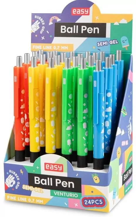 Długopis automatyczny niebieski  EASY - tantis.pl