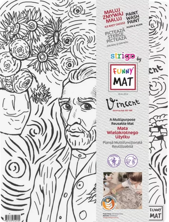 Mata transparentna Picasso Funny Mat STRIGO - tantis.pl