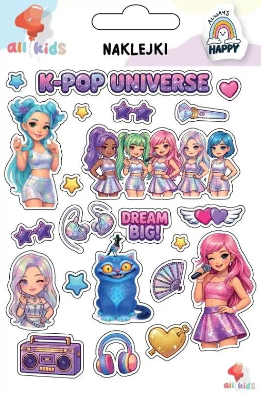 Naklejki dla dzieci K-pop Universe - tantis.pl