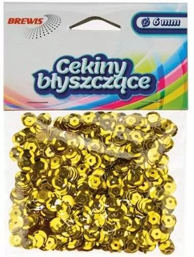 Cekiny błyszczące B 110 złoty - tantis.pl