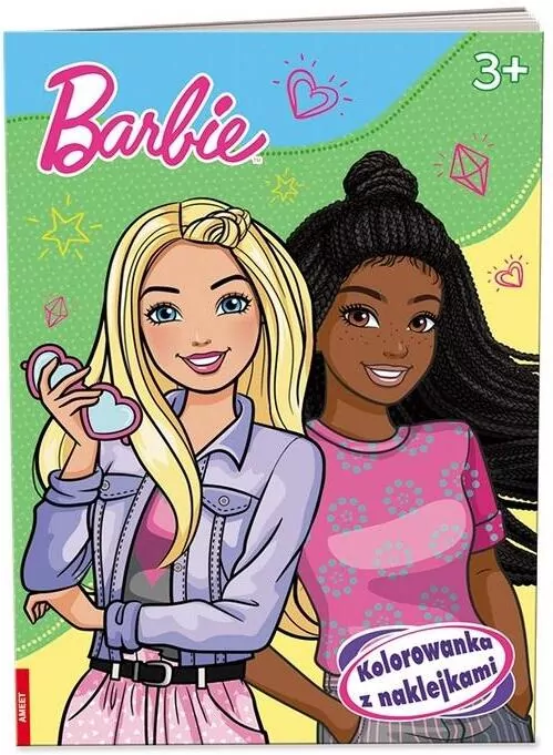Barbie. Kolorowanka z naklejkami - tantis.pl