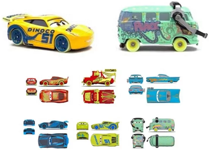 Cars. Auto świecące w ciemności MIX - tantis.pl