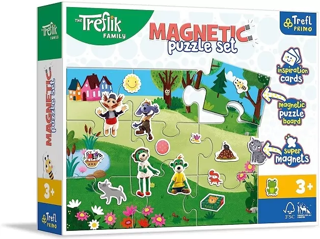 Trefl. Puzzle magnetyczne. Treflikowy dzień - tantis.pl