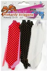 Kokardy ściągane, 9cm