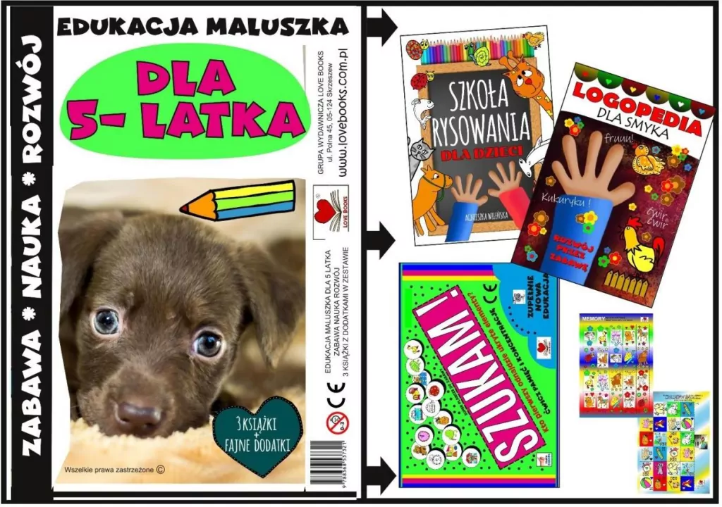Edukacja maluszka - zestaw książek dla 5 latka - tantis.pl