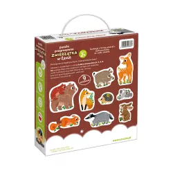 CzuCzu. Puzzle Progresywne. Zwierzątka w lesie 2+