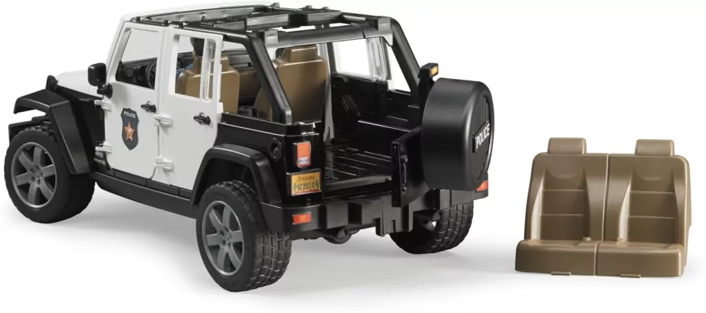 Bruder. Jeep Wrangler Unlimited Rubicon policyjny - tantis.pl
