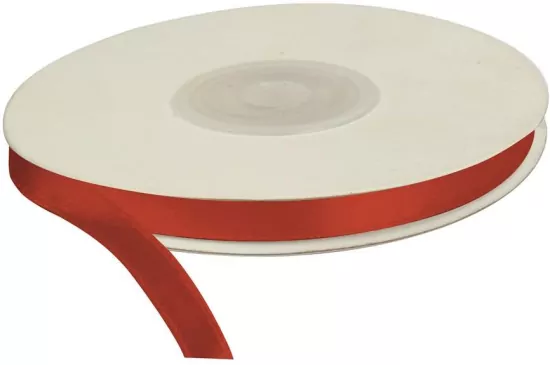 Tasiemka satynowa czerwona 6mmx25m