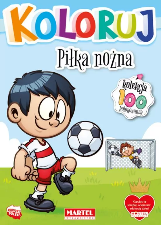 Piłka nożna. Koloruj - tantis.pl