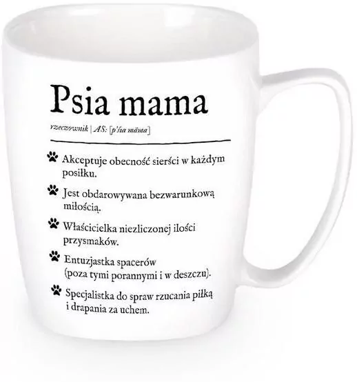 Kubek ceramiczny. Psia mama - tantis.pl