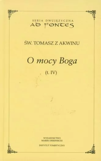 O mocy Boga. Ad Fontes. Tom 4 - tantis.pl